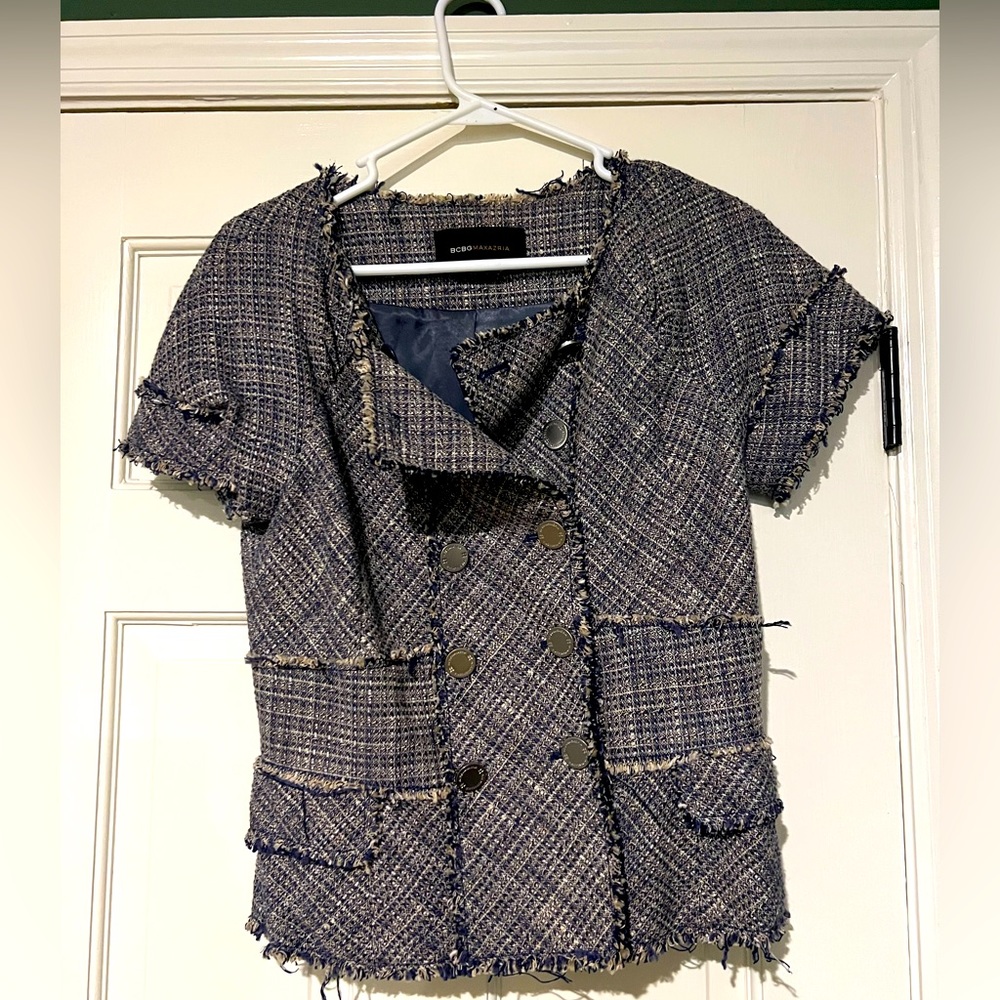 BCBG tweed blazer